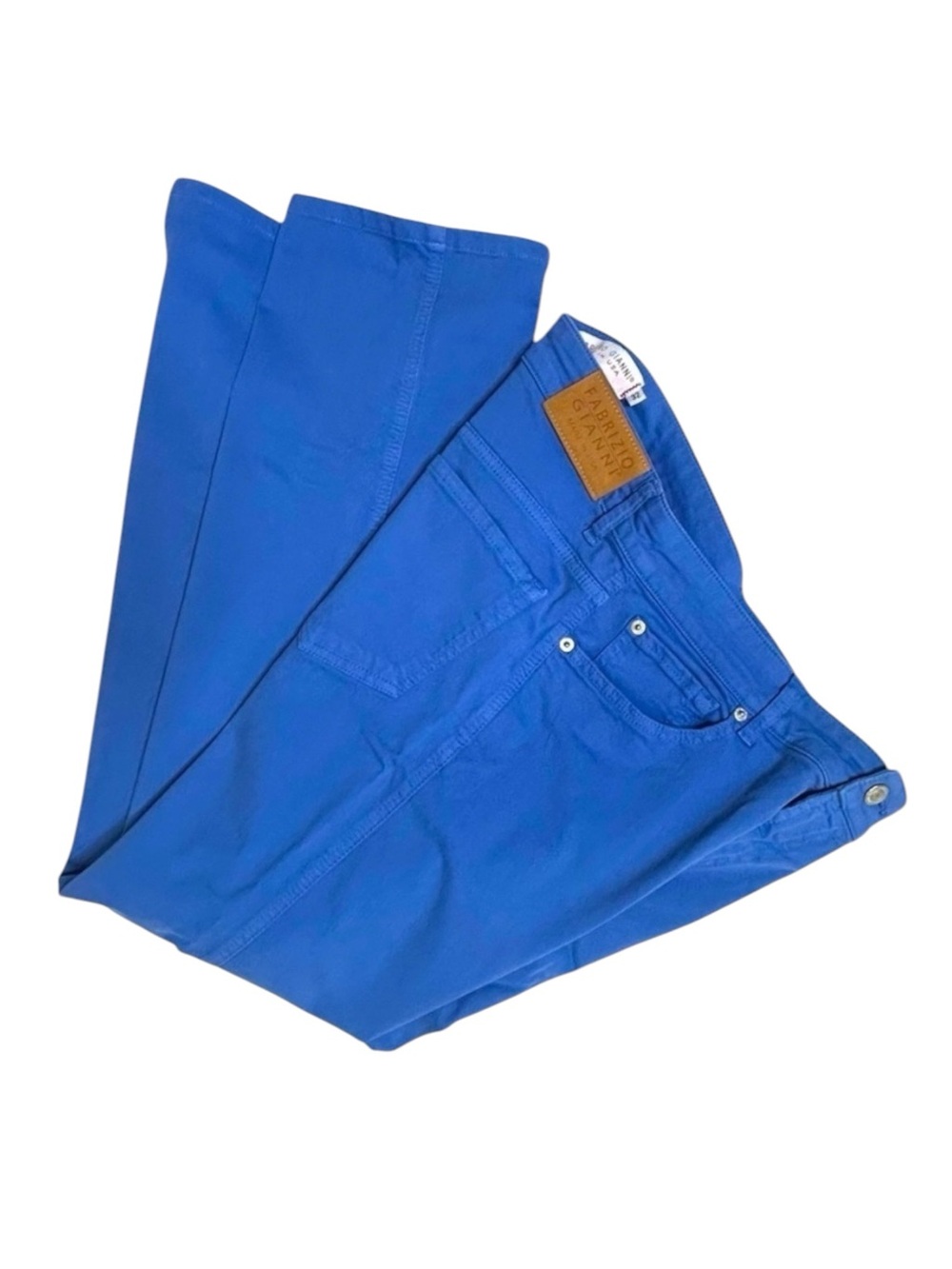 Fabrizio Gianni Straight Leg Pants Cobalt Blue Jeans